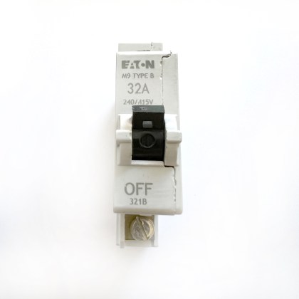Eaton 321B M9 B32 32A 32 Amp MCB Circuit Breaker Type B
